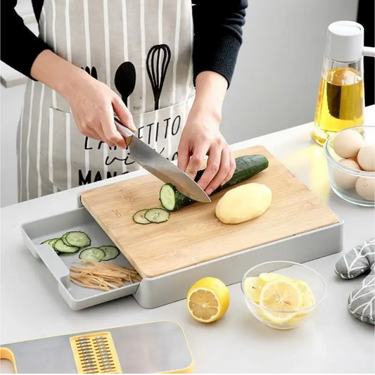 CleanCut – Das Bambus-Schneidebrett, das endlich Ordnung in deine Küche bringt